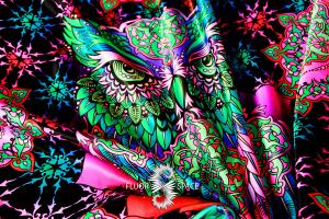 Owls Флуоресцентные ткани, fluorescent uv-active fabrics