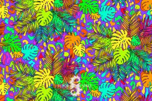 Jungle Флуоресцентные ткани, fluorescent uv-active fabrics
