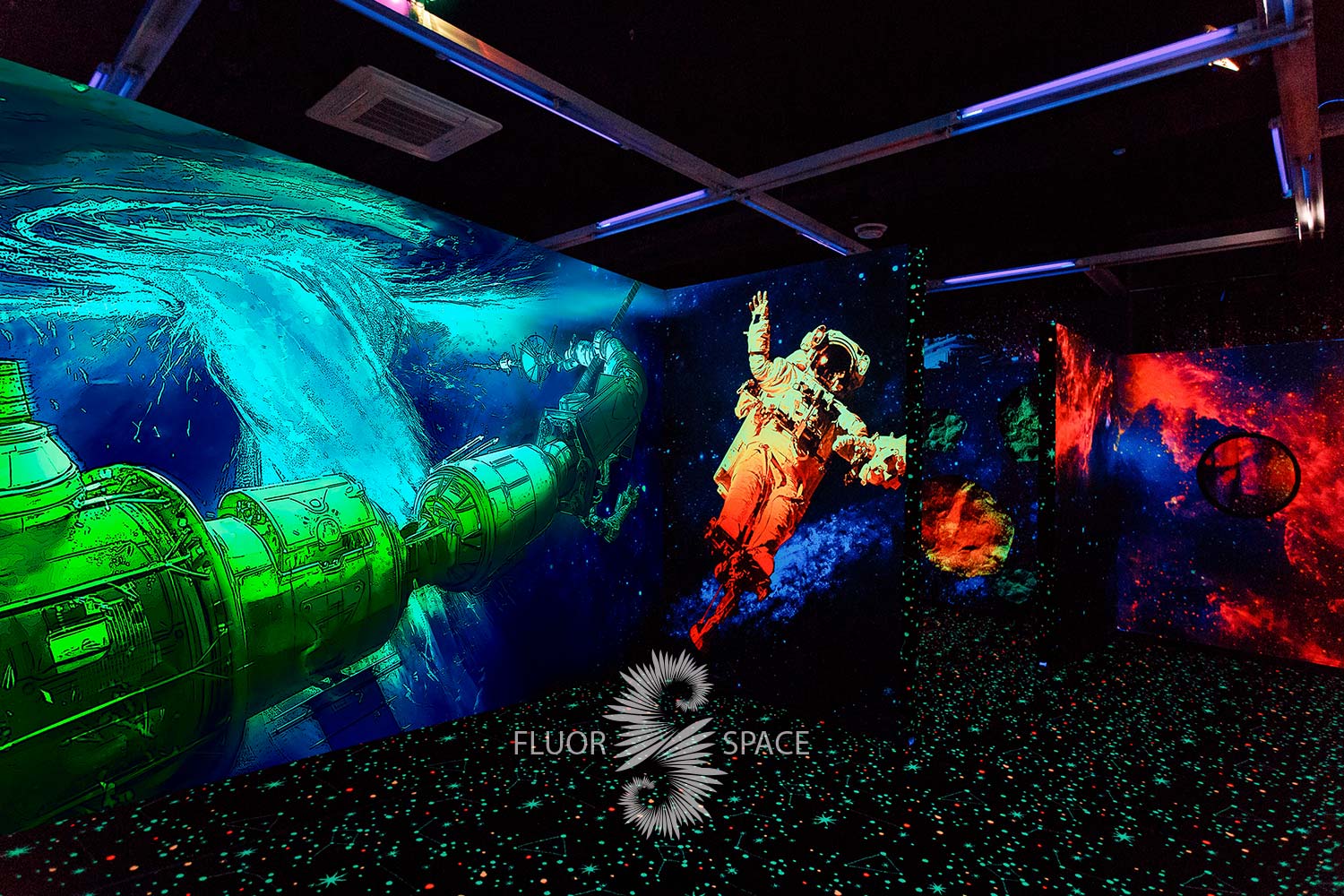 MEGAZAR флуоресцентные хроматические 3D декорации