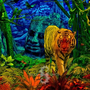 Флуоресцентное 3D полотно "Джунгли Джуманджи"