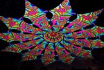Ультрафиолетовое Канопи - Неоновый Декоративный Навес "Радуга", 12 лепестков
