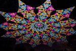Ультрафиолетовое Канопи - Неоновый Декоративный Навес "Спирали", 12 лепестков