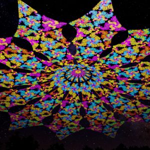 Ультрафиолетовое Канопи - Неоновый Декоративный Навес "Спирали", 12 лепестков