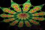 Ультрафиолетовое Канопи - Неоновый Декоративный Навес "Бабочка", 12 лепестков