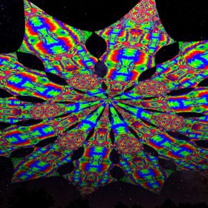 Ультрафиолетовое Канопи - Неоновый Декоративный Навес "Радужные сферы", 12 лепестков