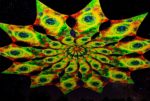 Ультрафиолетовое Канопи - Неоновый Декоративный Навес "Неоновый космос 2", 12 лепестков
