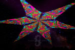 Ультрафиолетовое Светящееся Канопи - Неоновый Декоративный Навес "Rainbow", 6 лепестков