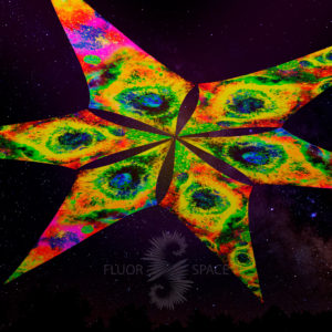 Ультрафиолетовое Светящееся Канопи - Неоновый Декоративный Навес "Acide Space 2", 6 лепестков