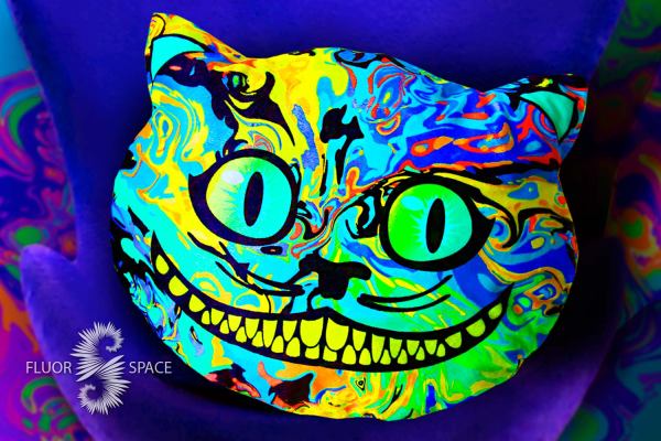 Флуоресцентная Светящаяся Подушка "Cheshire Cat"