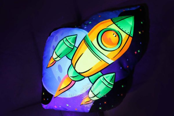 Флуоресцентная Круглая Светящаяся Подушка "The Rocket"