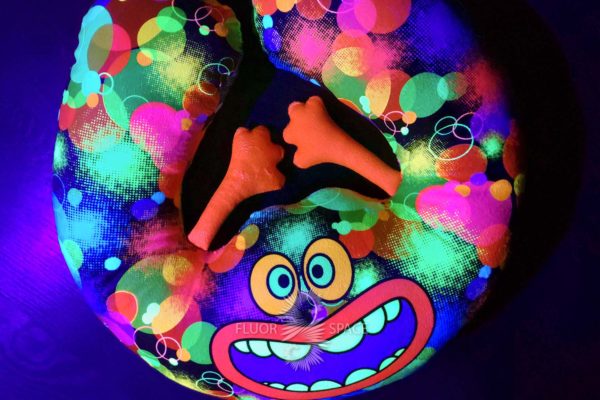 Флуоресцентная Круглая Светящаяся Подушка "Disco Trolly"