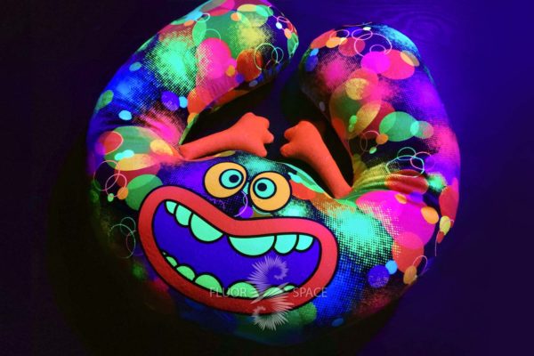 Флуоресцентная Круглая Светящаяся Подушка "Disco Trolly"