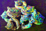 Флуоресцентная Светящаяся Подушка "Cheshire Cat"